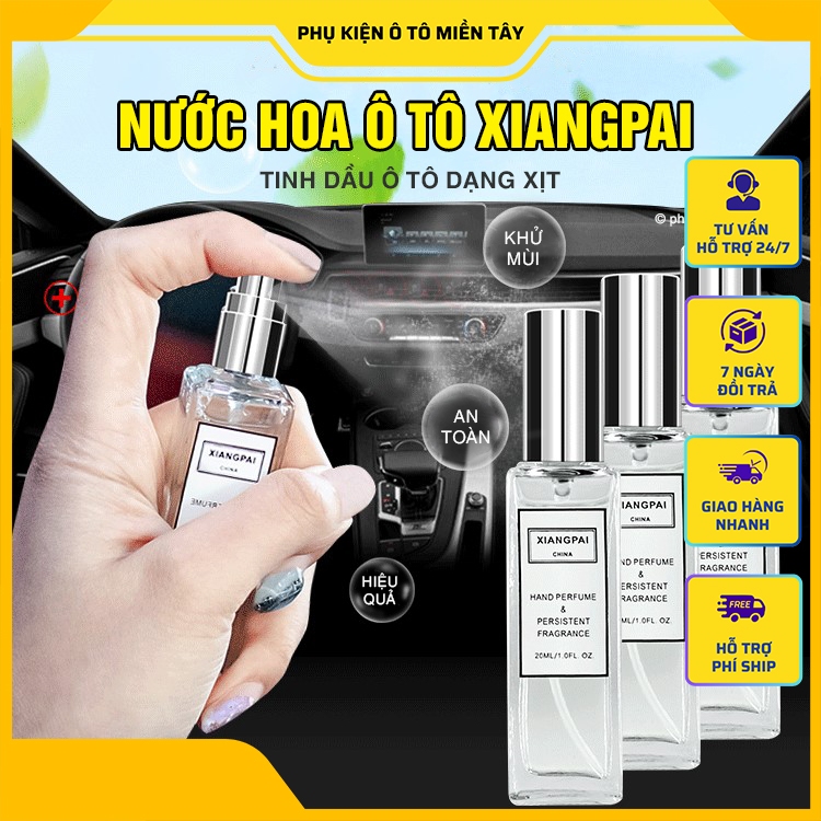 Nước Hoa Ô Tô Phun Xịt Khử Mùi Ô tô XiangPai,  Làm Sạch Không Khí, Hương Thơm Nhanh 20ml