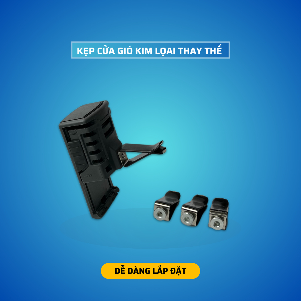 Kẹp Kim Loại Thay Thế Kẹp Gió Kim Bằng Nhựa, Chắc Chắn Dễ Dàng Lắp Đặt 2