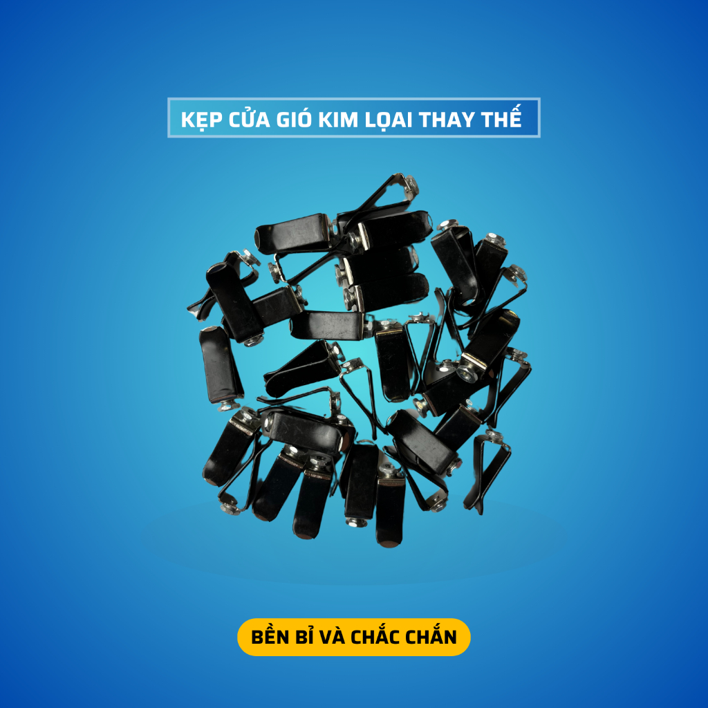 Kẹp Kim Loại Thay Thế Kẹp Gió Kim Bằng Nhựa, Chắc Chắn Dễ Dàng Lắp Đặt 3