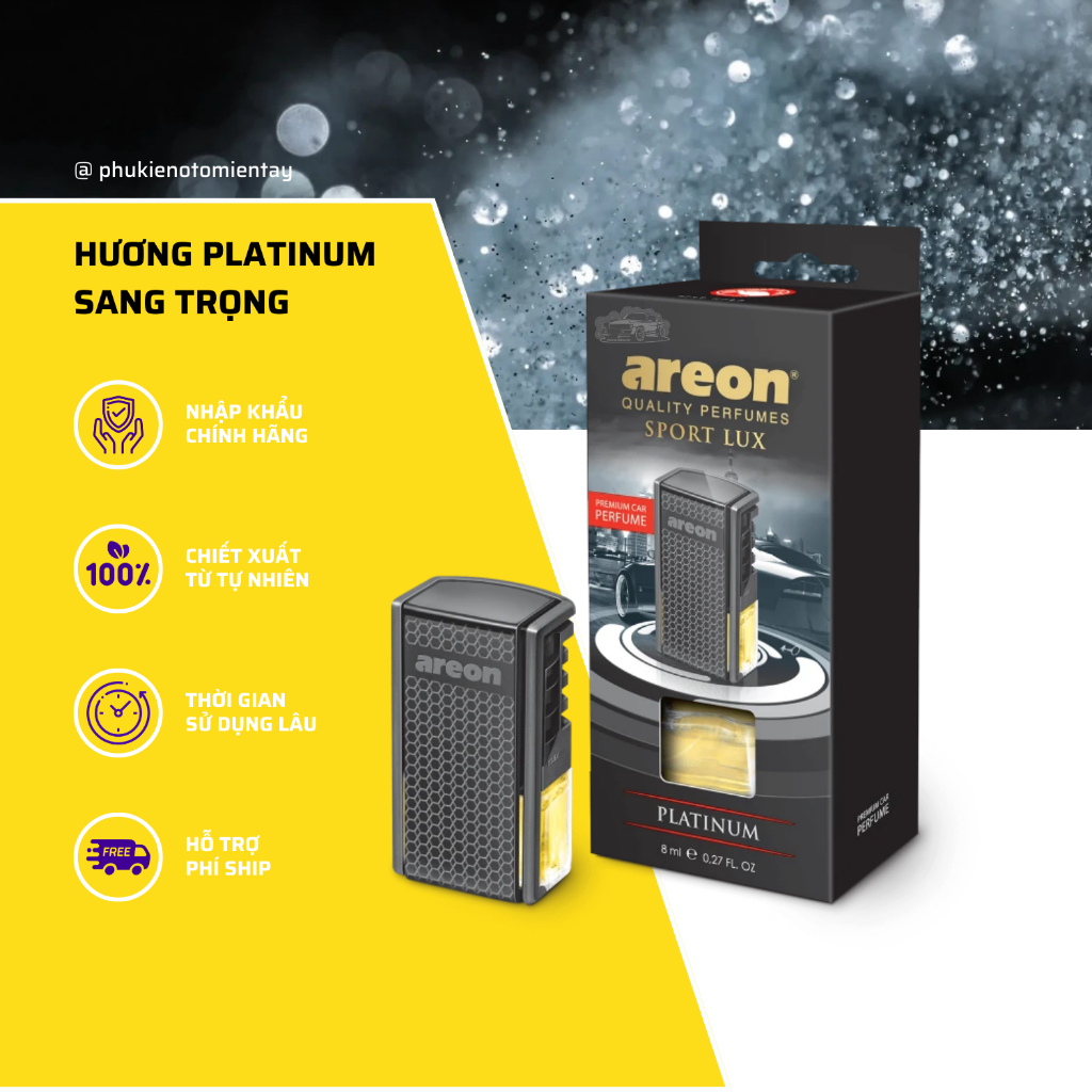 Nước Hoa Ô tô Areon Kẹp Cửa Gió Điều Hòa Nhập Khẩu Bulgaria, Thơm Nhanh, Khử Mùi Xe Hơi 2
