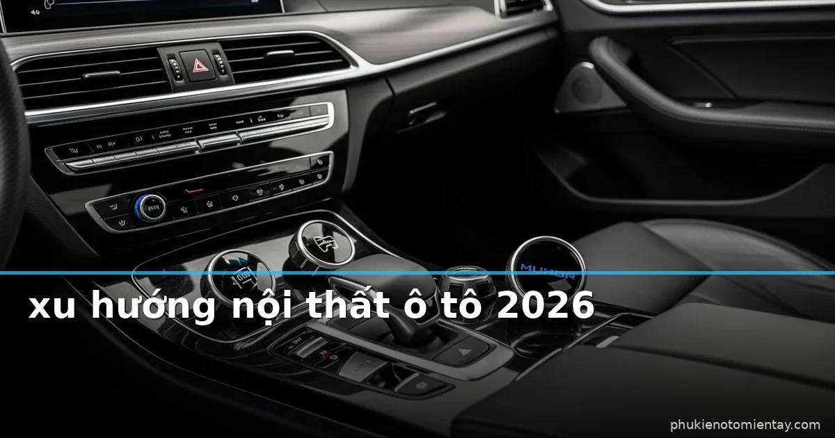 Xu hướng nội thất ô tô 2026: tối giản, tiện nghi và công nghệ